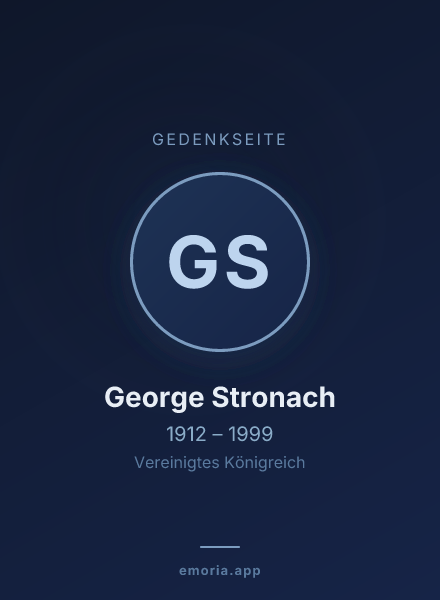 Gedenkportrait von George Stronach