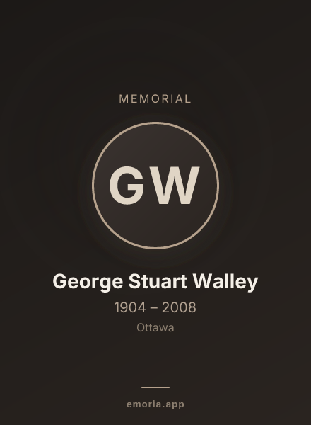 Memorial portrait of George Stuart Walley