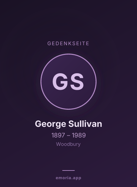 Gedenkportrait von George Sullivan