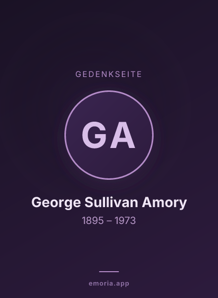Gedenkportrait von George Sullivan Amory