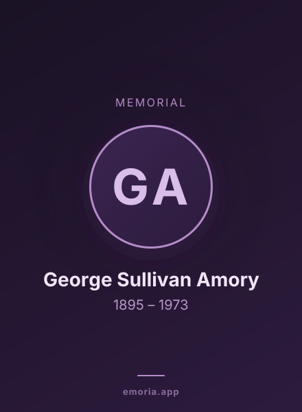 Memorial portrait of George Sullivan Amory