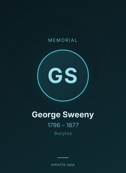 Memorial portrait of George Sweeny