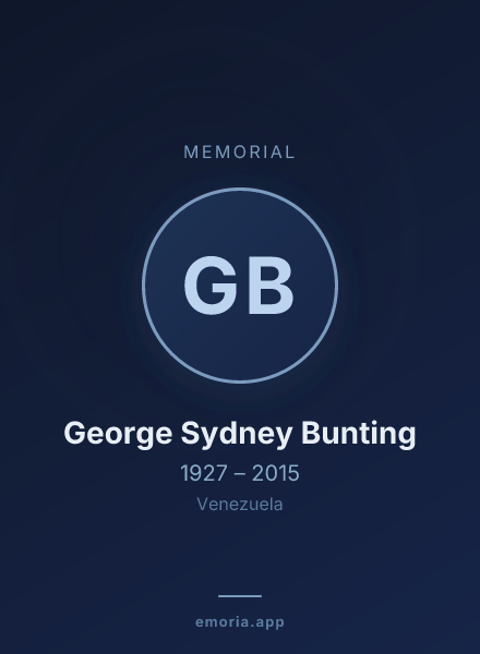 Memorial portrait of George Sydney Bunting