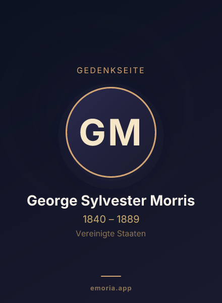 Gedenkportrait von George Sylvester Morris