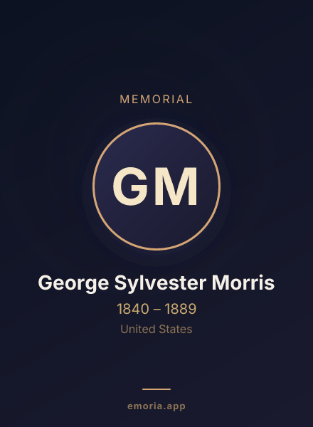 Memorial portrait of George Sylvester Morris