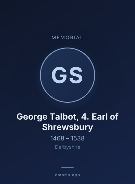 Memorial portrait of George Talbot, 4. Earl of Shrewsbury