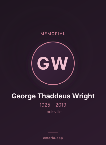 Memorial portrait of George Thaddeus Wright