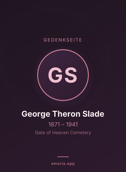 Gedenkportrait von George Theron Slade