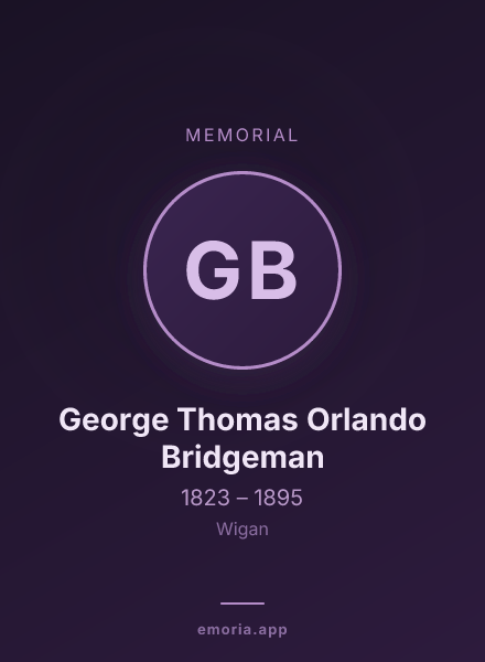 Memorial portrait of George Thomas Orlando Bridgeman