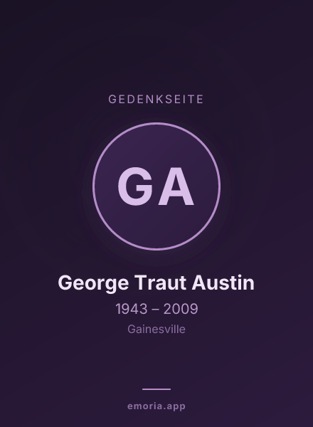 Gedenkportrait von George Traut Austin