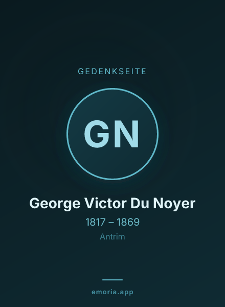 Gedenkportrait von George Victor Du Noyer