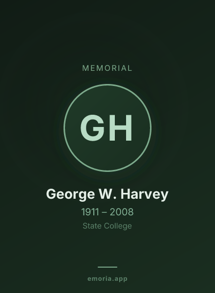 Memorial portrait of George W. Harvey