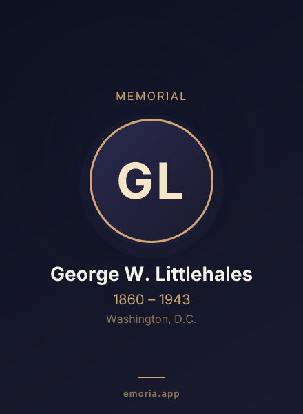 Memorial portrait of George W. Littlehales