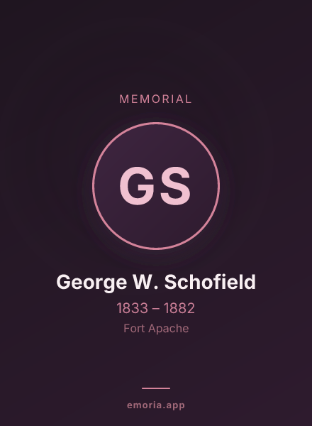 Memorial portrait of George W. Schofield