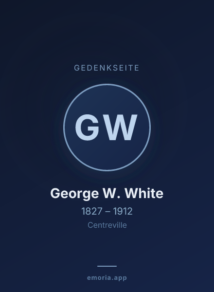 Gedenkportrait von George W. White