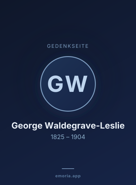 Gedenkportrait von George Waldegrave-Leslie