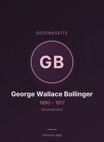 Gedenkportrait von George Wallace Bollinger