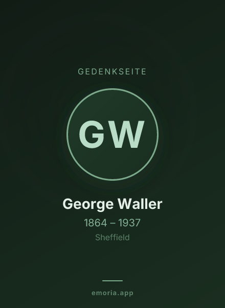 Gedenkportrait von George Waller