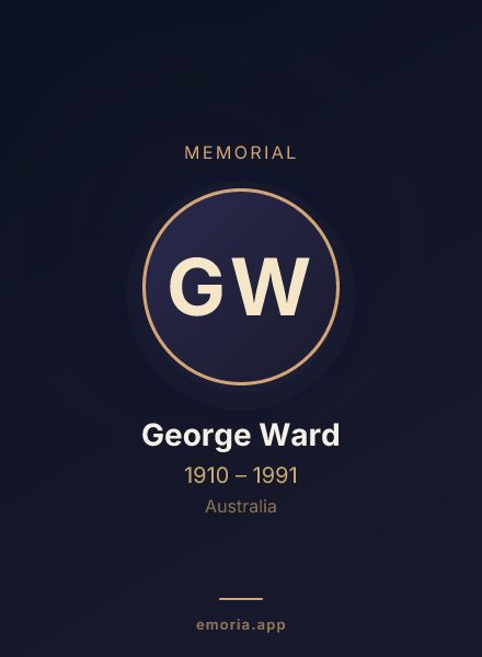 Memorial portrait of George Ward