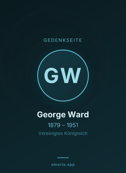 Gedenkportrait von George Ward