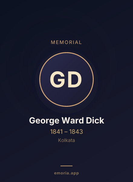 Memorial portrait of George Ward Dick