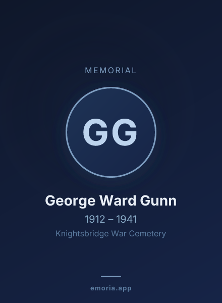 Memorial portrait of George Ward Gunn