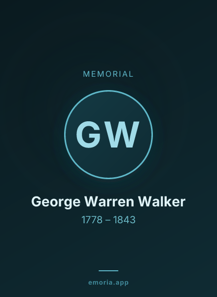 Memorial portrait of George Warren Walker