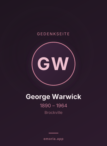 Gedenkportrait von George Warwick
