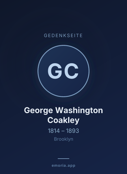 Gedenkportrait von George Washington Coakley
