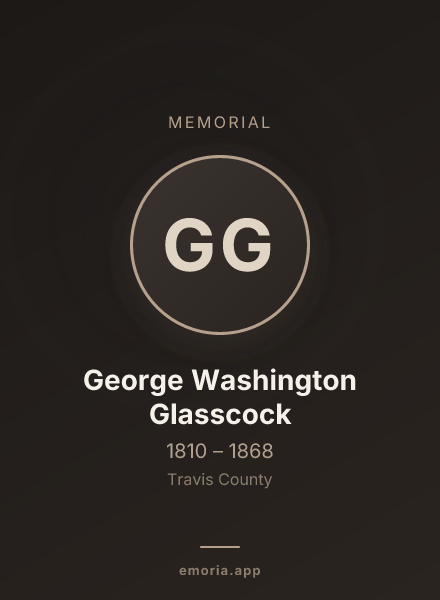 Memorial portrait of George Washington Glasscock