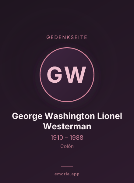 Gedenkportrait von George Washington Lionel Westerman