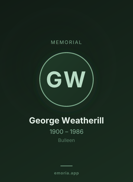 Memorial portrait of George Weatherill