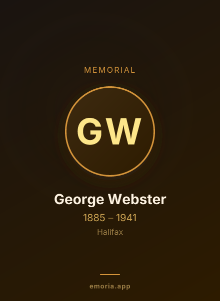 Memorial portrait of George Webster
