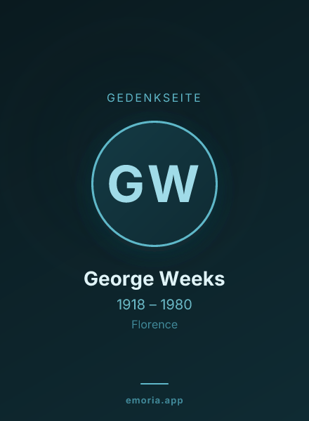 Gedenkportrait von George Weeks