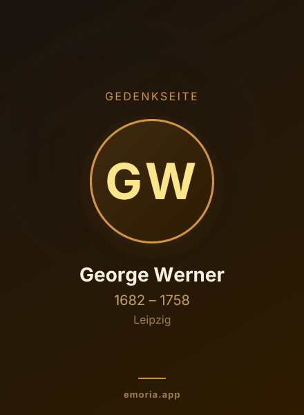 Gedenkportrait von George Werner