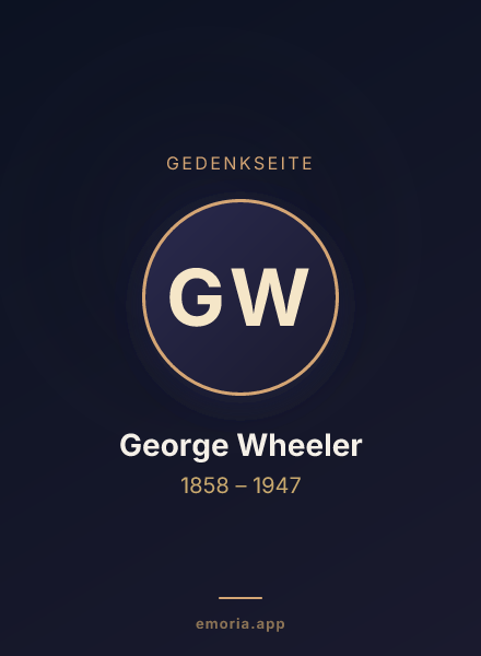 Gedenkportrait von George Wheeler