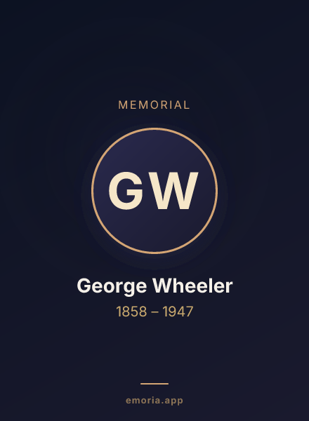 Memorial portrait of George Wheeler