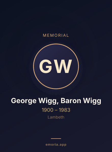 Memorial portrait of George Wigg, Baron Wigg
