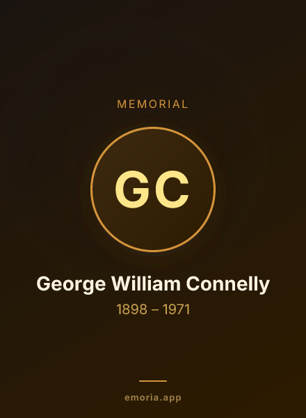Memorial portrait of George William Connelly