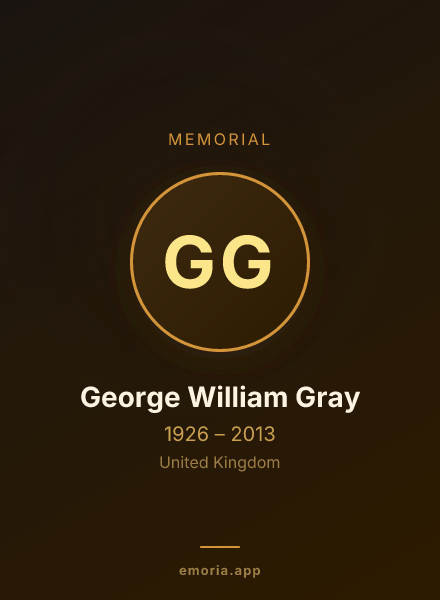 Memorial portrait of George William Gray