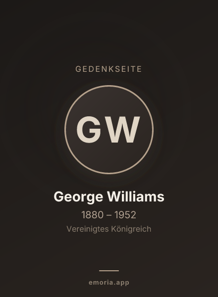 Gedenkportrait von George Williams