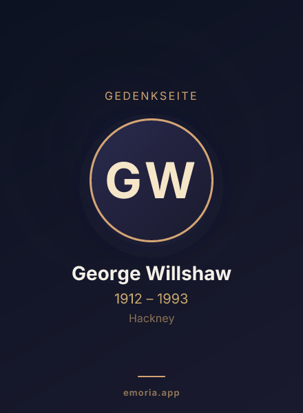 Gedenkportrait von George Willshaw