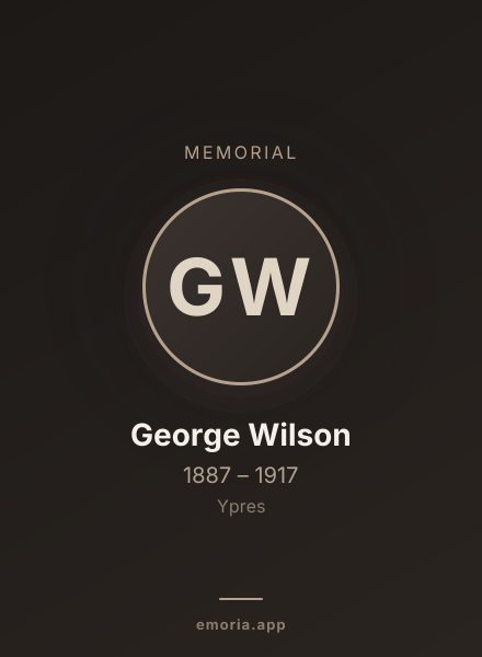 Memorial portrait of George Wilson