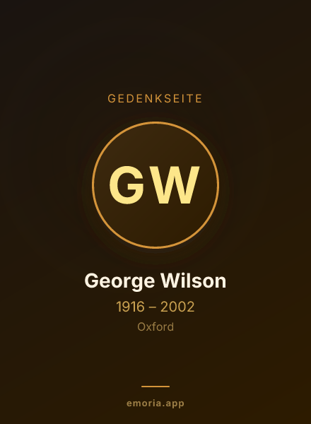 Gedenkportrait von George Wilson