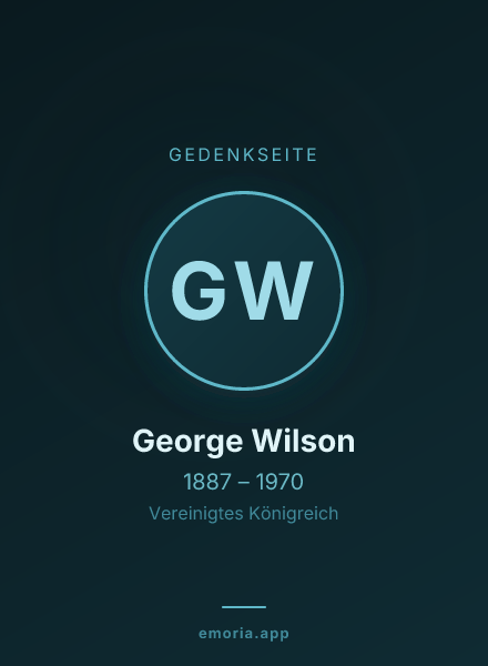 Gedenkportrait von George Wilson