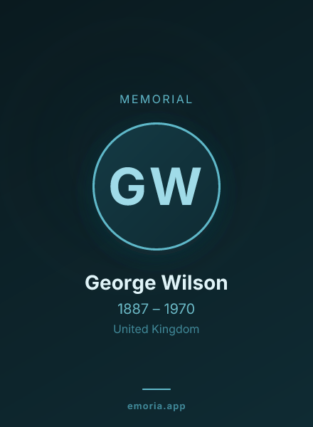 Memorial portrait of George Wilson