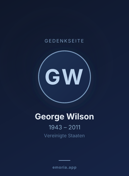 Gedenkportrait von George Wilson