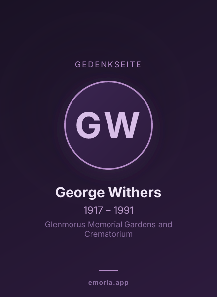 Gedenkportrait von George Withers