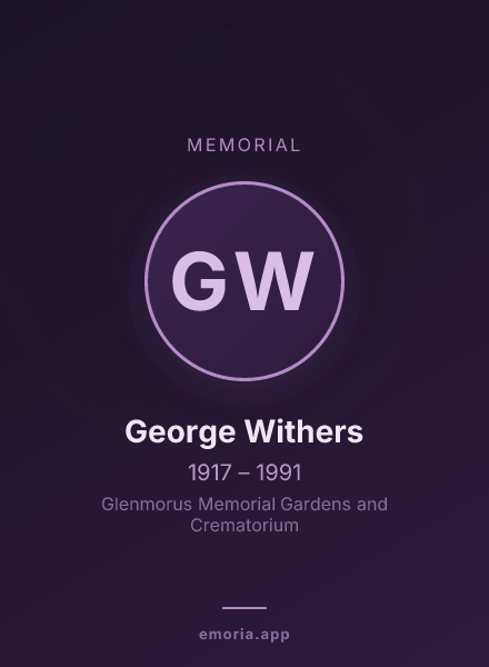 Memorial portrait of George Withers