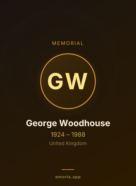 Memorial portrait of George Woodhouse